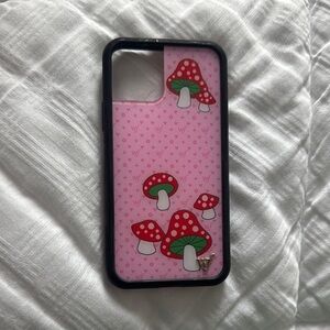 Wildflowers Pink and Red Mushroom Phone Case